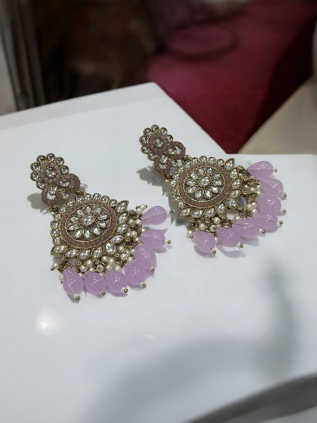 RC IMITATION JEWELLERY Floral Drop Earrings