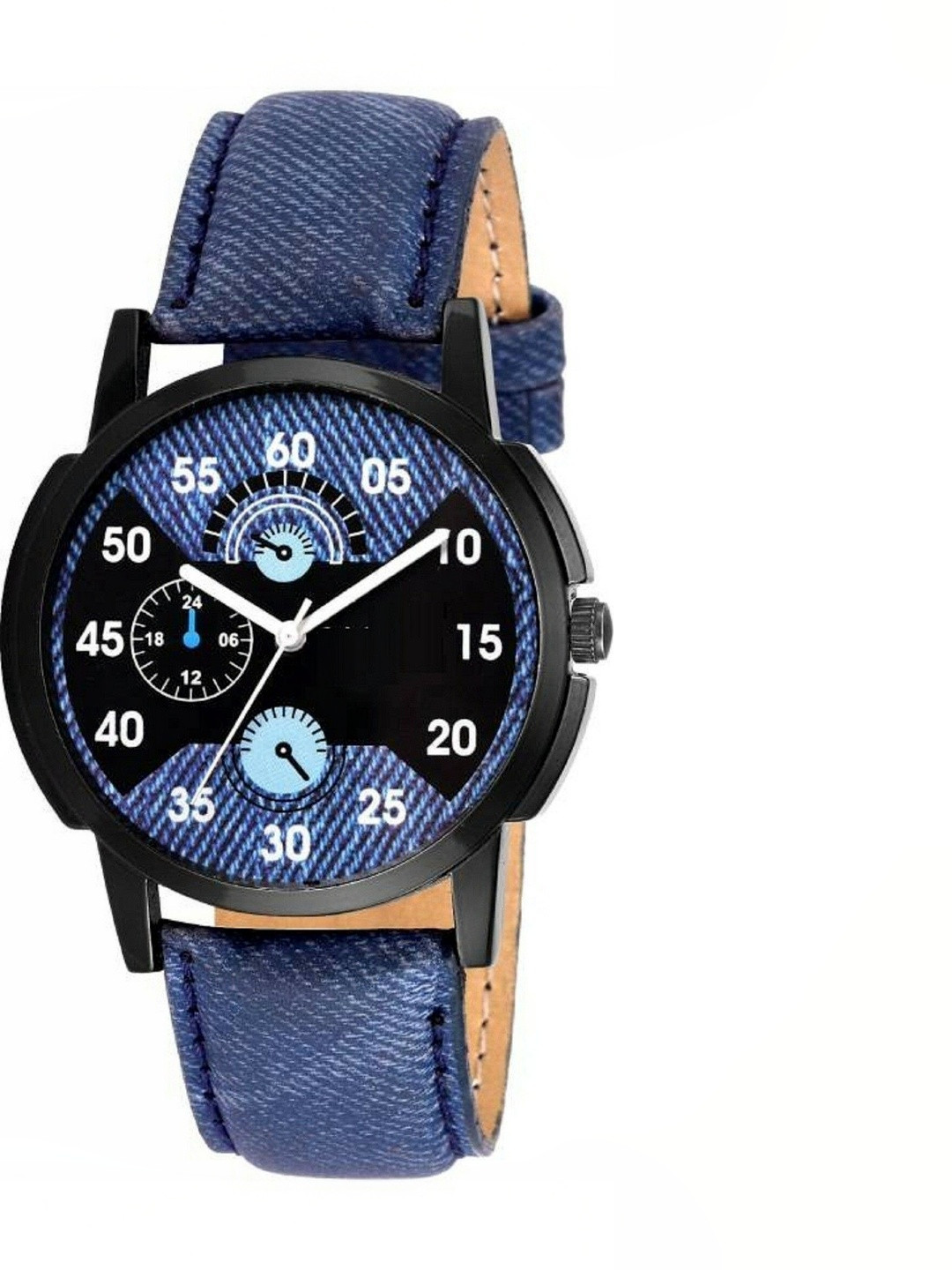 Miss Perfect Unisex Printed Dial & Leather Wrap Around Straps Analogue Chronograph Watch 484
