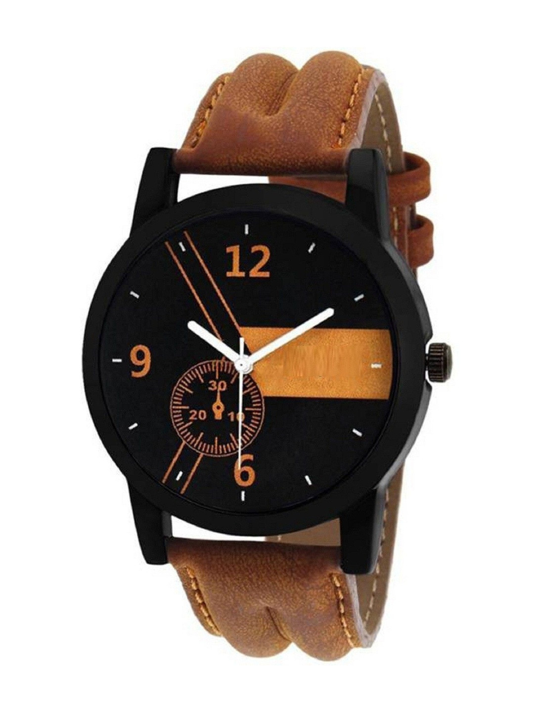 Miss Perfect Unisex Printed Dial & Leather Straps Analogue Watch D771