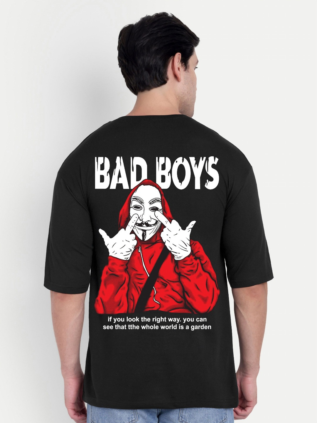 BENNY BROOKS Bad Boys Graphic Oversized T-shirt
