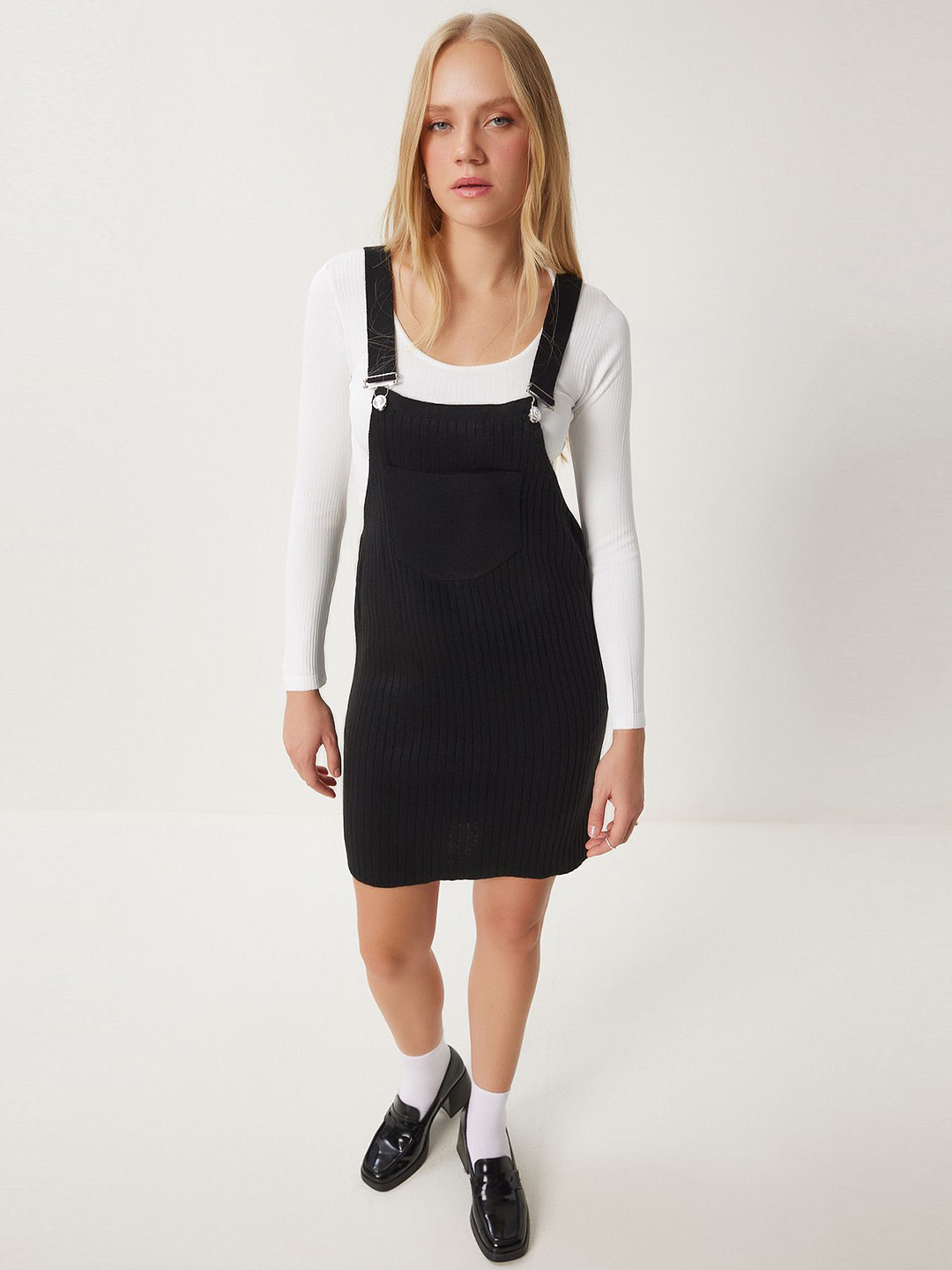 Happiness istanbul Shoulder Straps Pinafore Dress