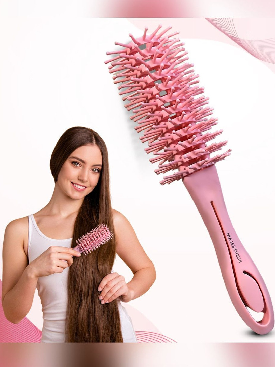 MAJESTIQUE Vented Round Hair Brush For Blow Drying