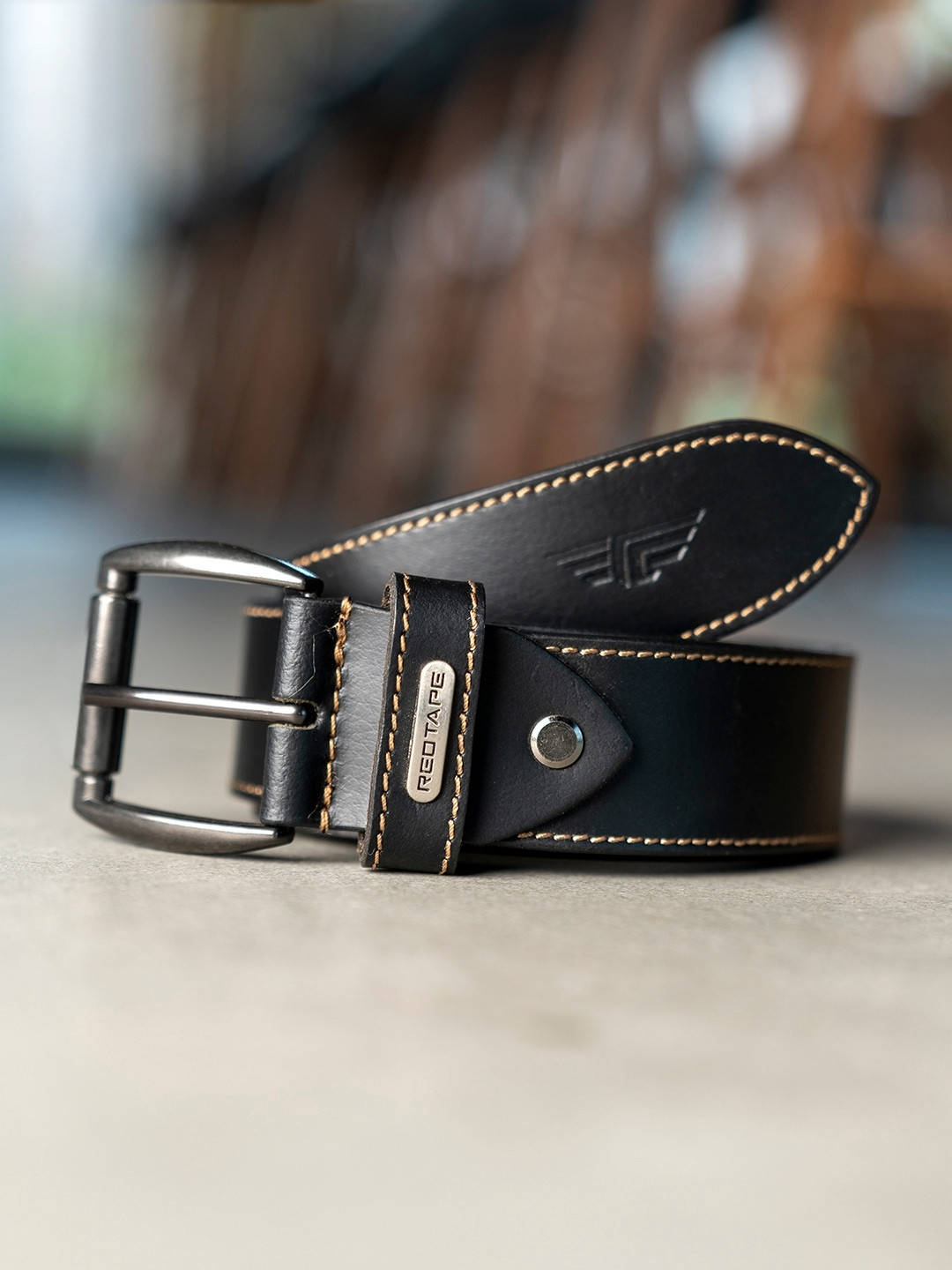 Red Tape Men Leather Belt