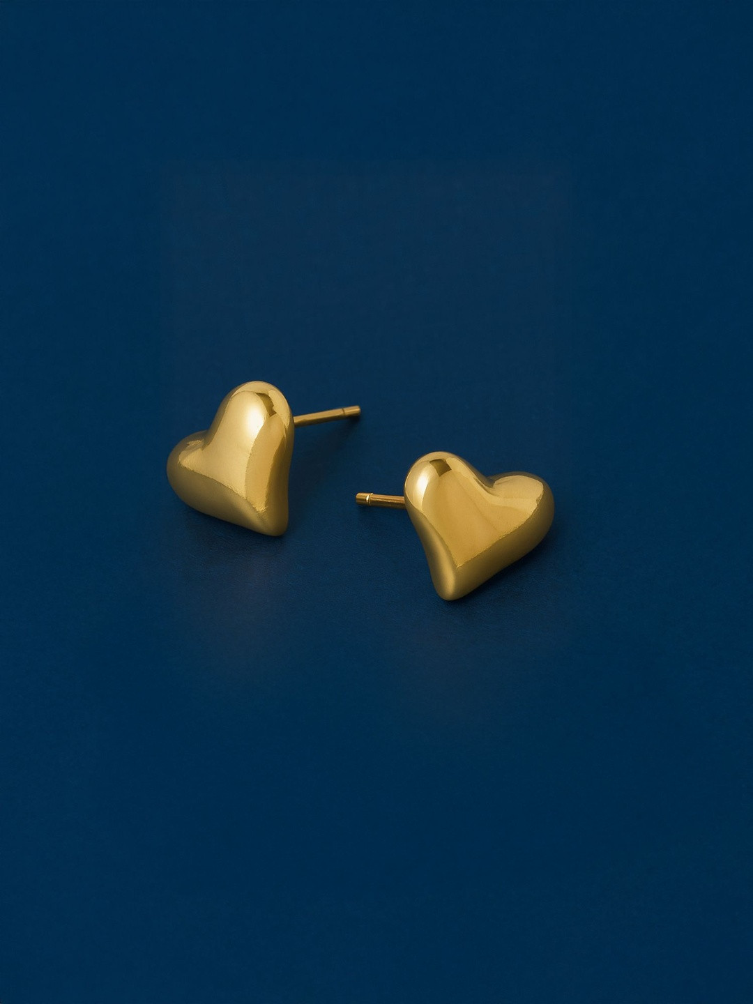 Accessorize 14k Gold-Plated Heart Shaped Studs