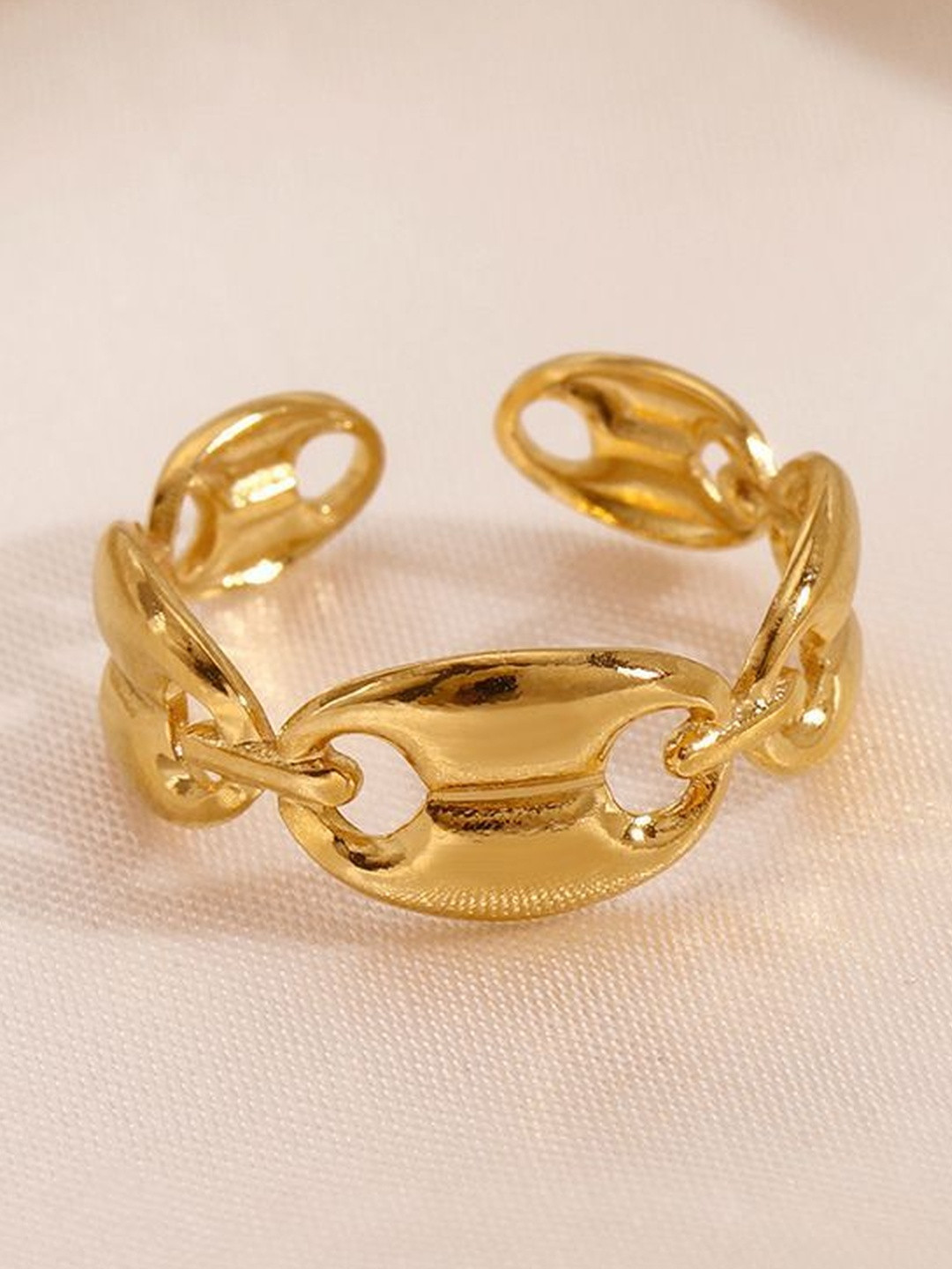 MYKI Gold Plated Linked Ring