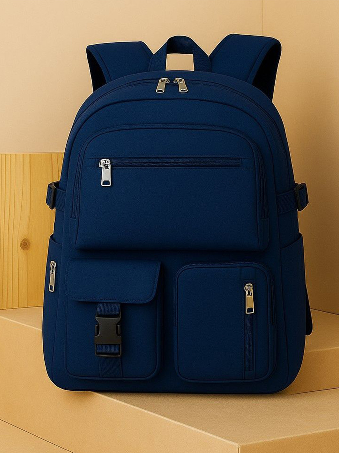 Flamebird Unisex Backpack with Compression Straps