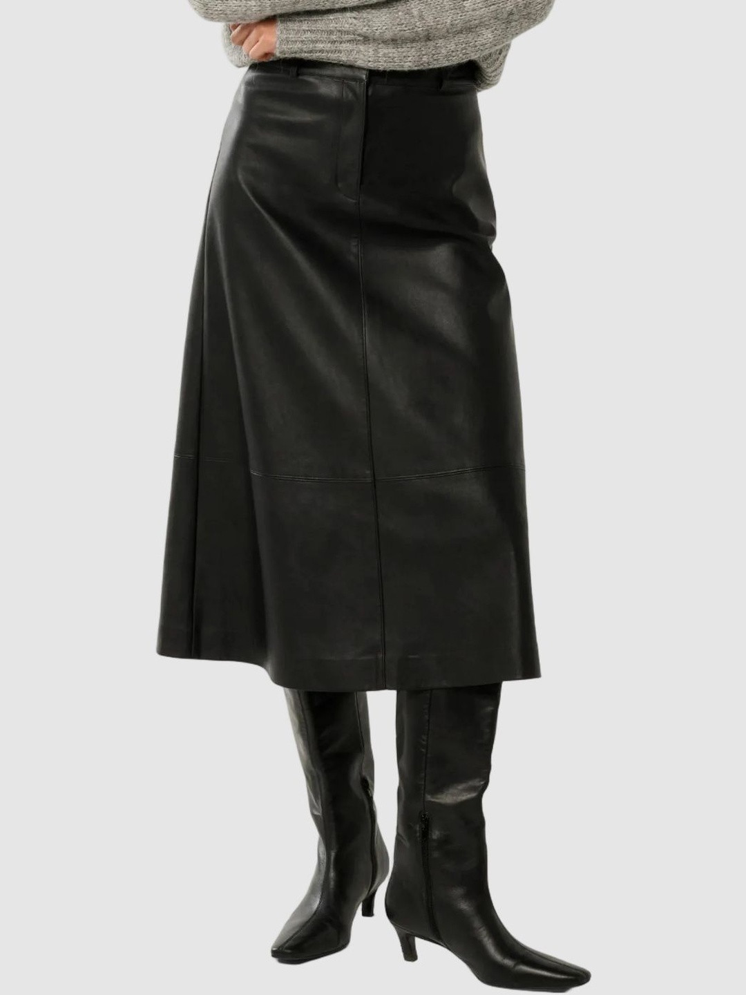 Forever New Women Solid Straight A-Line Midi Skirts