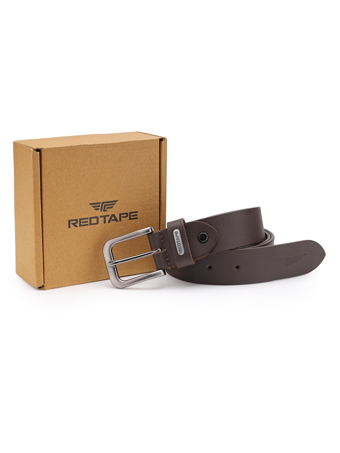 Red Tape Men Leather Tang Formal Belt