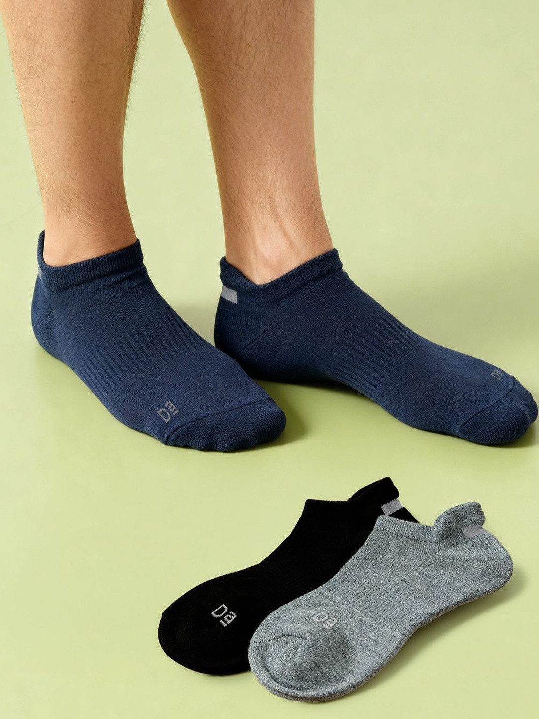 DAMENSCH Unisex Pack Of 3 Aloe-Soft Below Ankle Socks