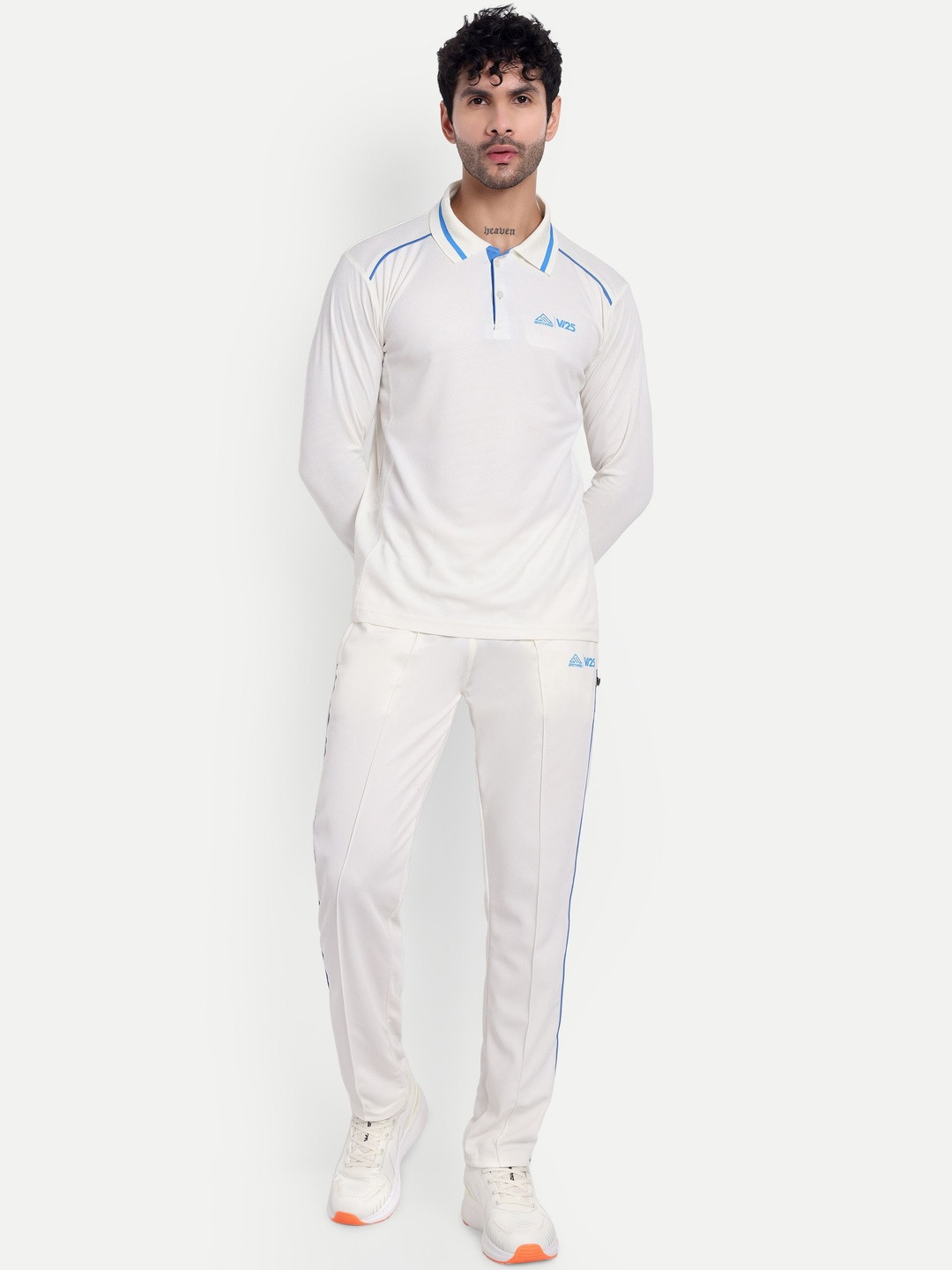 GRITPRO Polo Collar Full Sleeves T-Shirt With Trousers Cricket Co-Ords