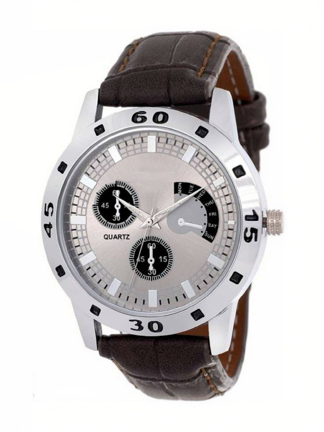 Miss Perfect Unisex Dial & Leather Straps Analogue Watch D778