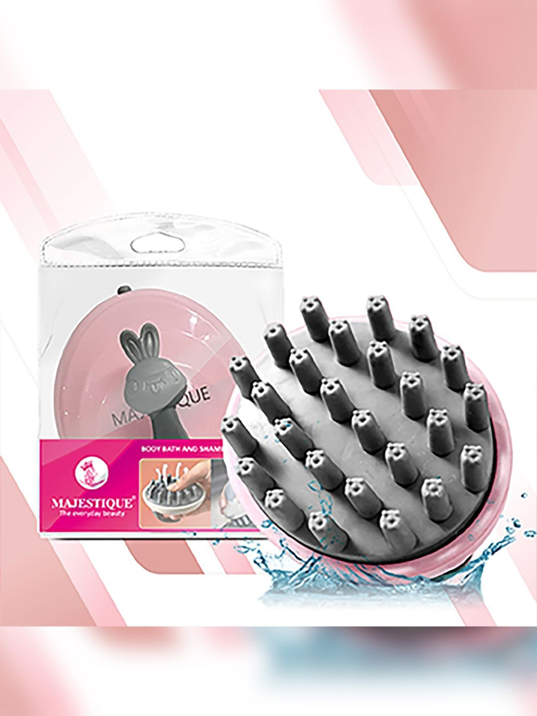 MAJESTIQUE Body Bath Silicone Shampoo Massager Hair Scalp & Head Massage