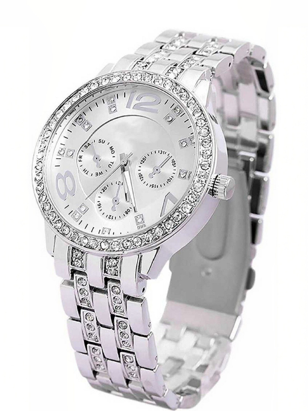 Miss Perfect Unisex Dial & Stainless Steel Bracelet Style Straps Analogue Watch ni503