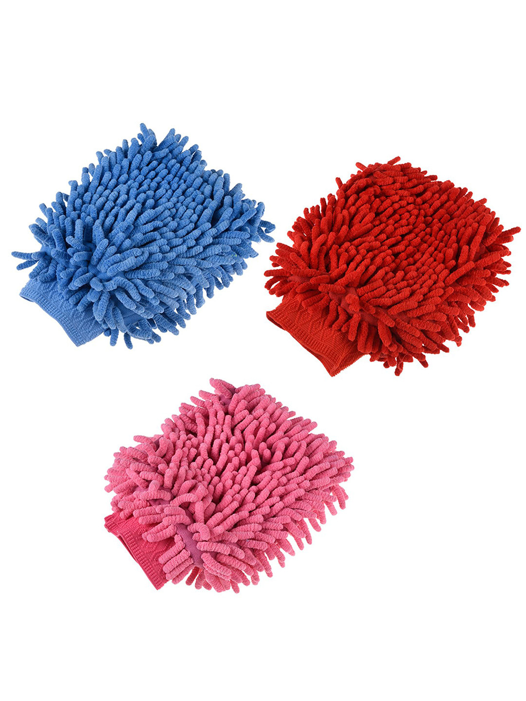 Kuber Industries 3-Pcs Blue 50 GSM Cleaning Gloves