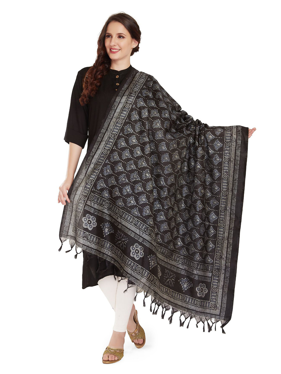 Rani Saahiba Printed Art Silk Dupatta