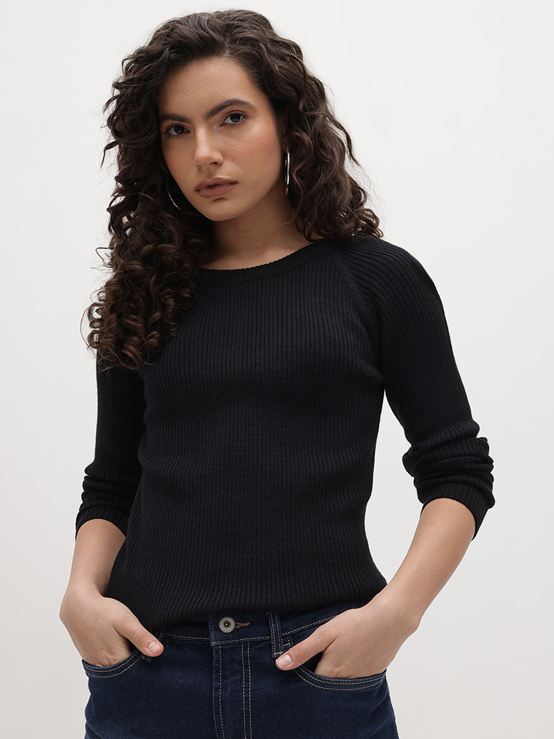 The Roadster Life Co. Acrylic Ribbed Pullover
