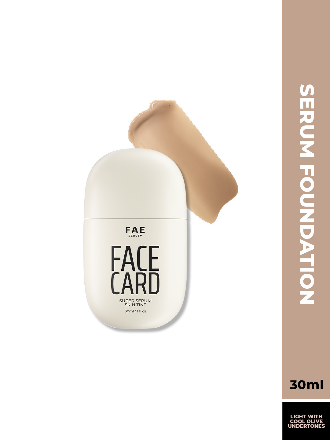 FAE BEAUTY Face Card Super Serum Skin Tint Foundation-30 ml- 21O Cool Olive
