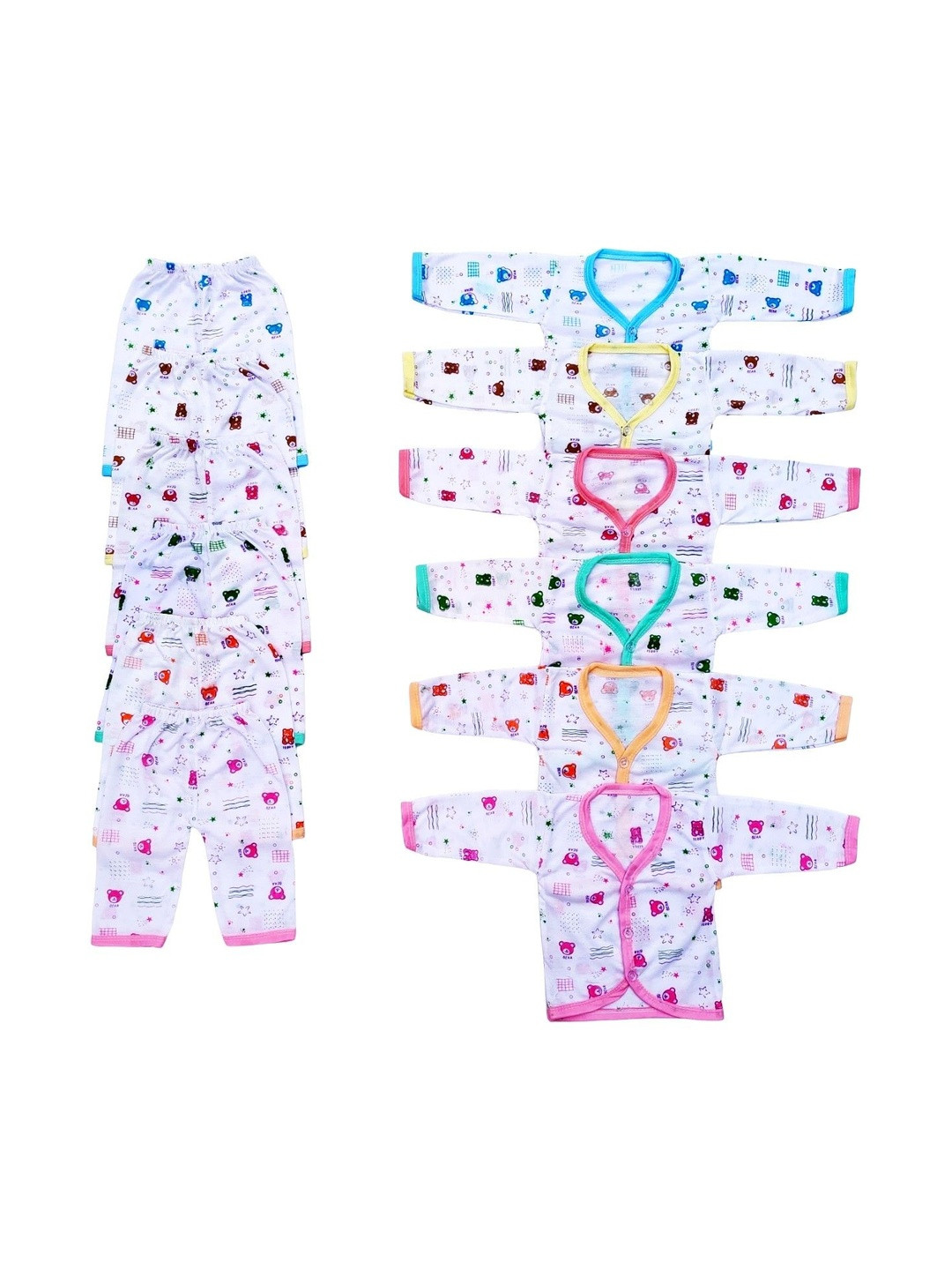 waokid Unisex Kids Printed Shirt with Pyjamas