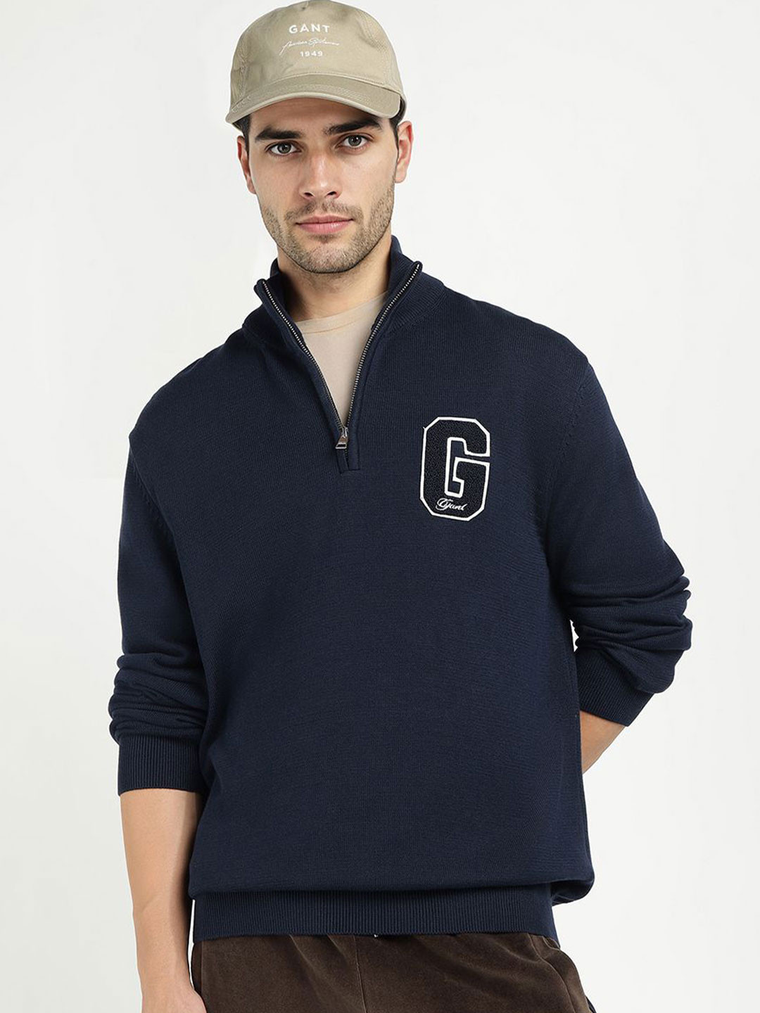 GANT Men Pullover with Embroidered Detail
