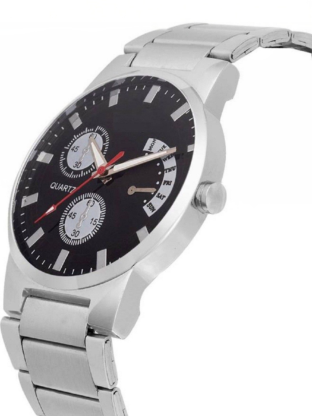 Miss Perfect Unisex Dial & Stainless Steel Bracelet Style Straps Analogue Multi Function Watch 44