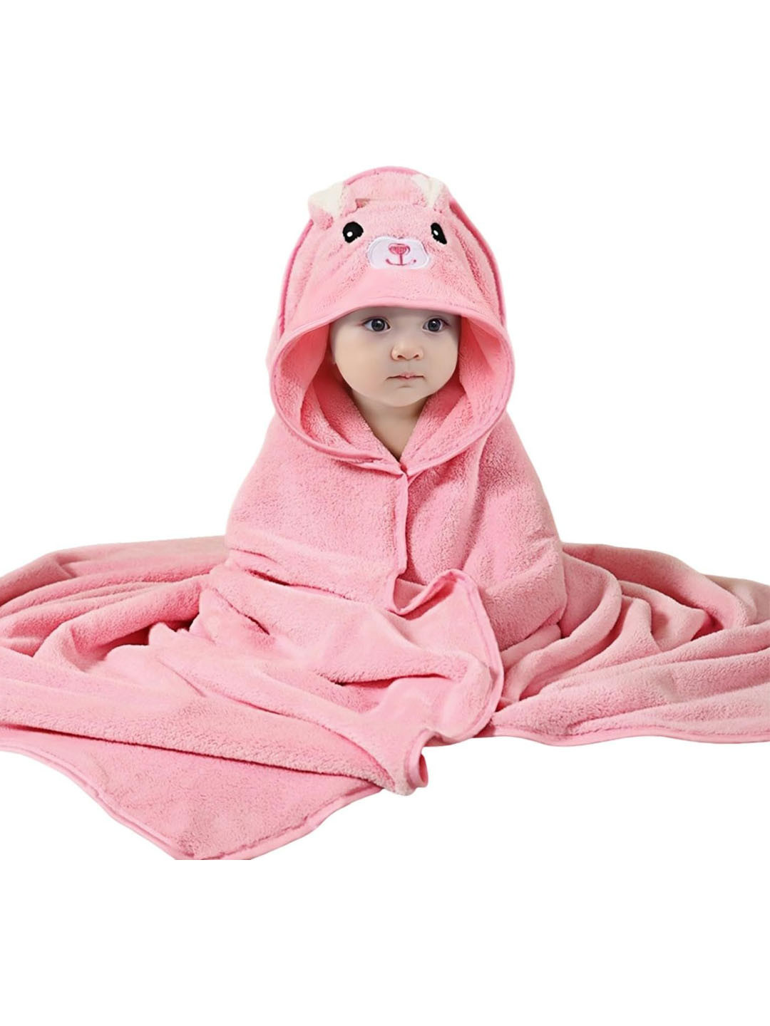 Teri Beri Pink Soft Fleece 300 GSM Bath Towel