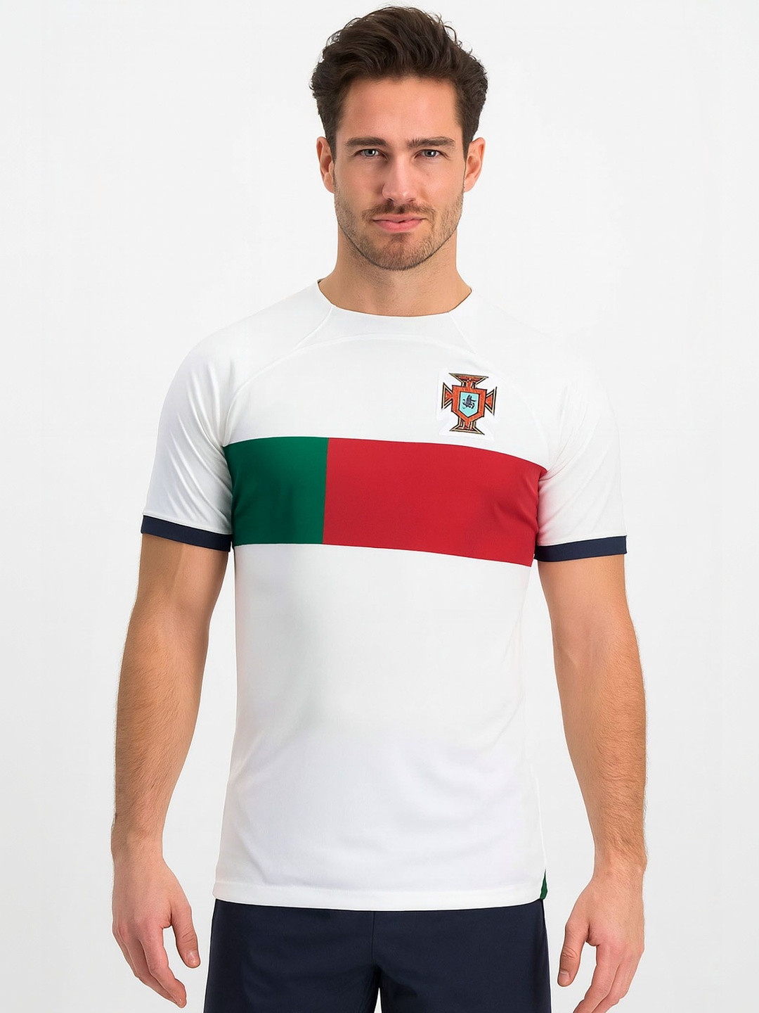 dostitch Men Cristiano Ronaldo Colourblocked Dri-FIT T-shirt