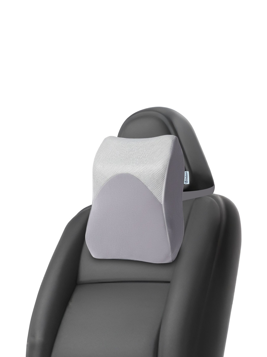 BILLEBON Grey Lightweight Extra Soft Memory Foam Travel Pillow