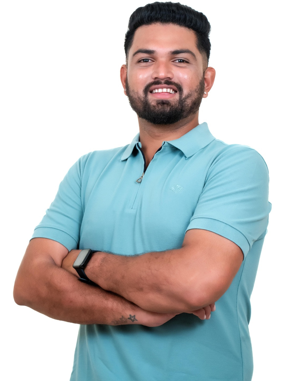 AMOGH BY HR Men Polo Collar T-shirt