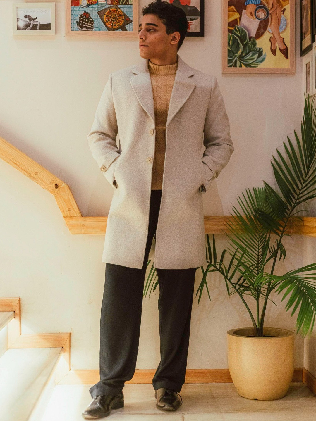 JAVINISHKA Single-Breasted Notched Lapel Coats