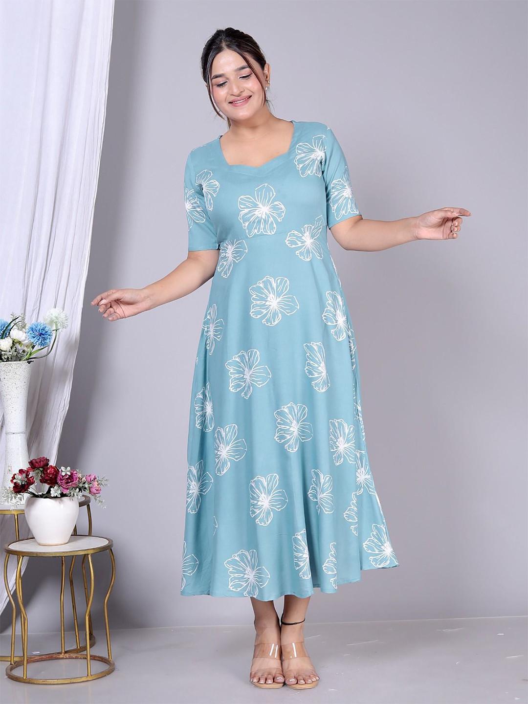 JAGRON Women Floral Printed Indie Florals Kurta