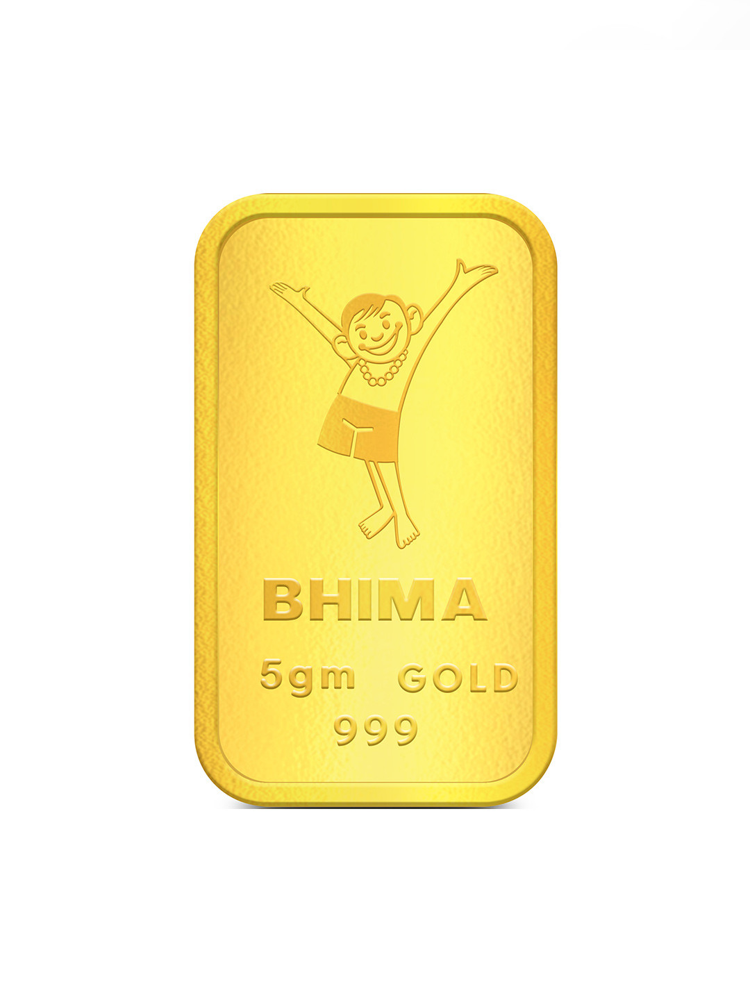 BHIMA Floral 24K 999 Purity Gold Bar 5 gram