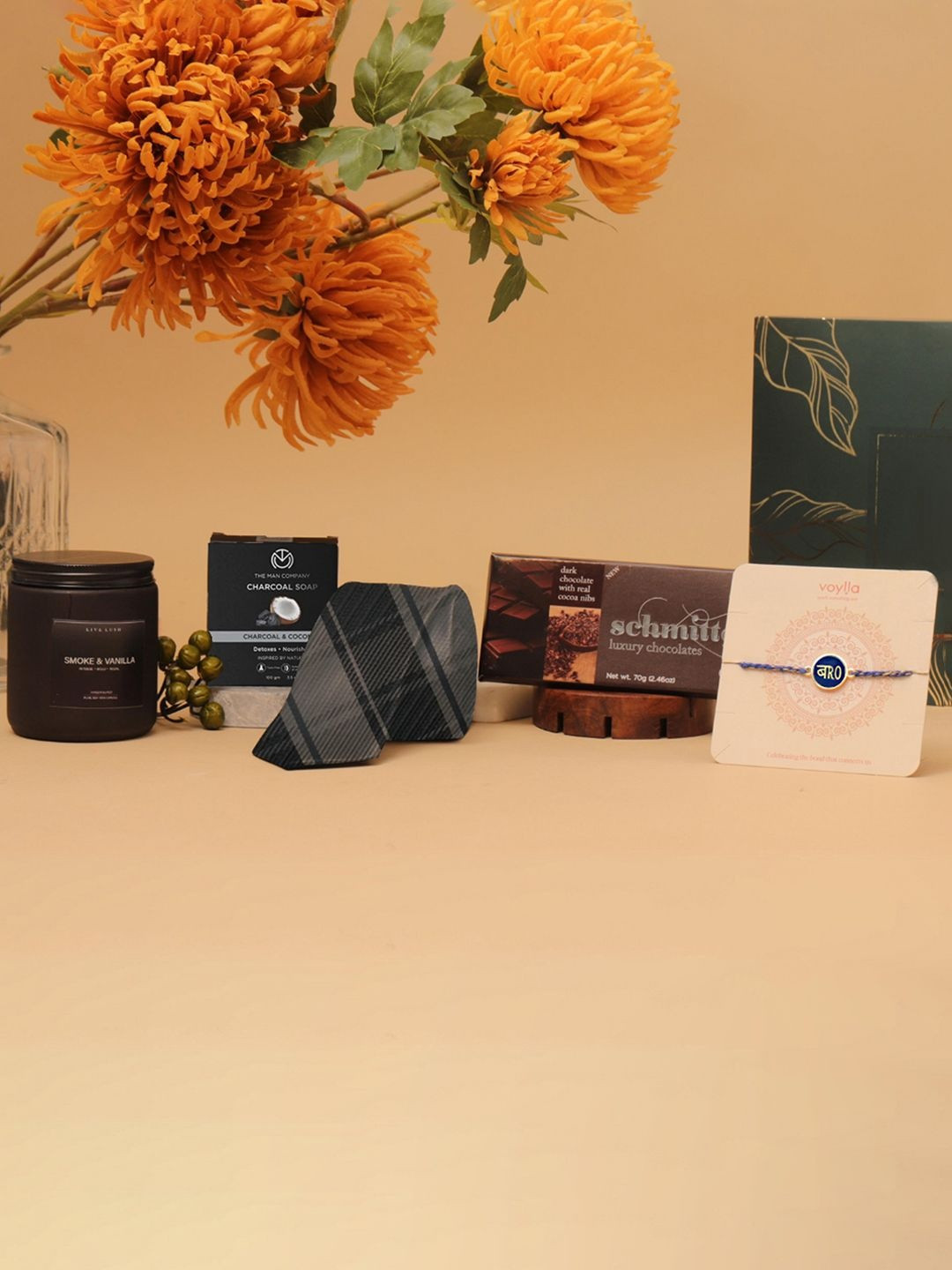 Voylla Unisex Set Of 5 The Gentleman Bro Rakhi Gift Set