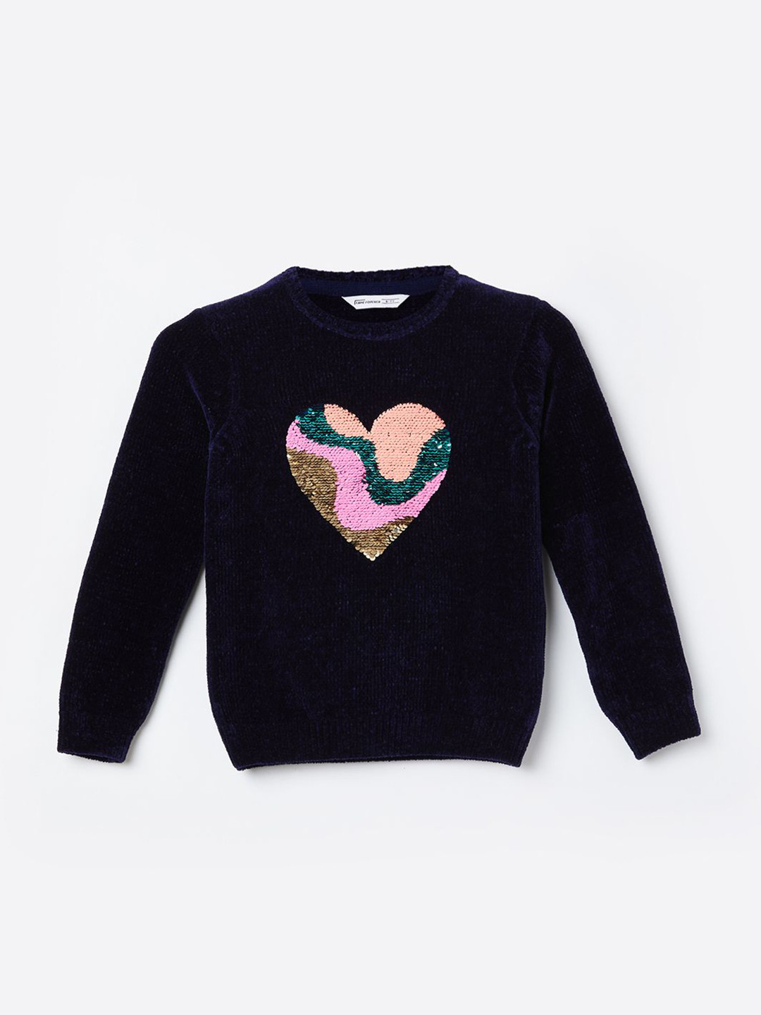 Fame Forever by Lifestyle Girls Embroidered Pullover with Embellished Detail