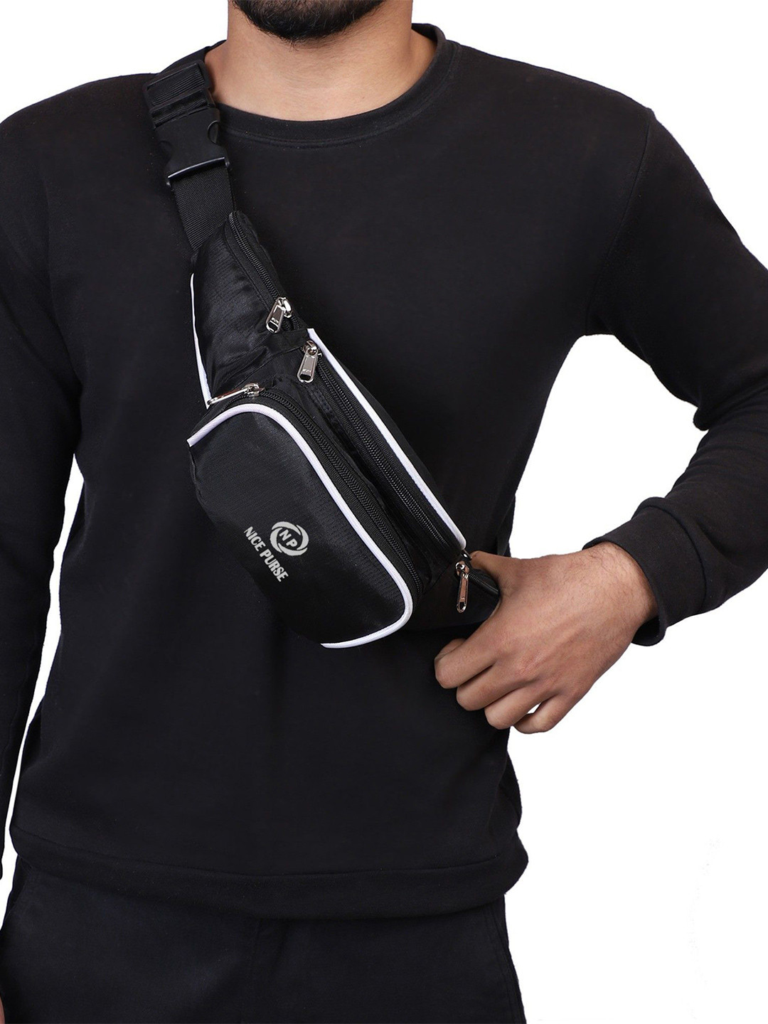 NICE PURSE Colourblocked Sling Bag