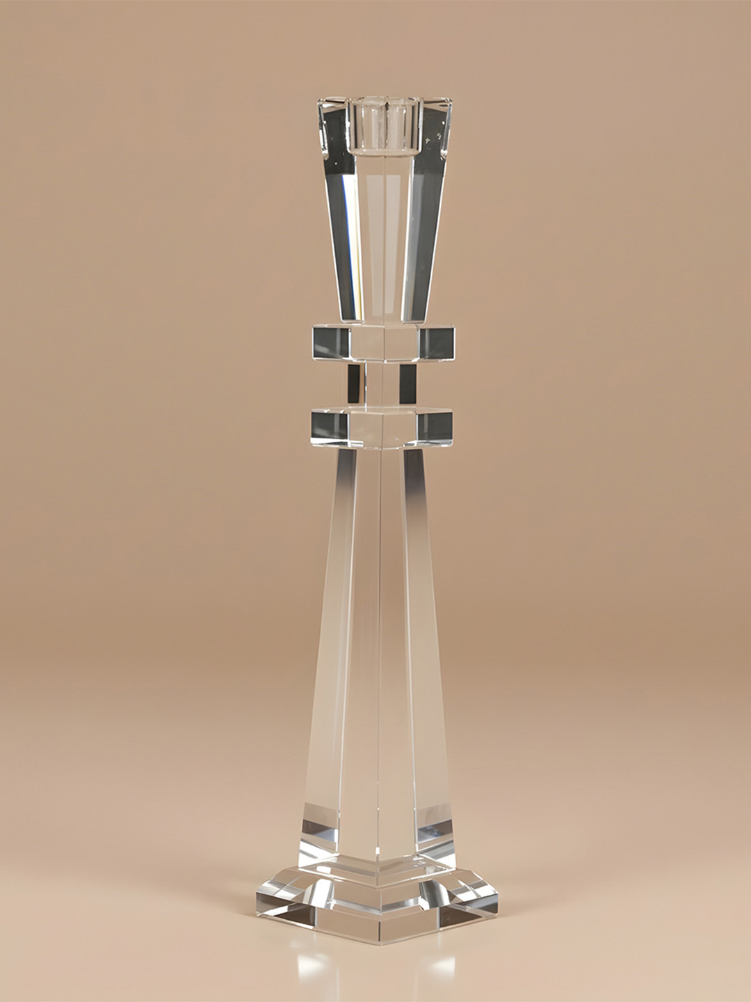 AARVI DECOR STUDIO Transparent Torenn Candle Holder