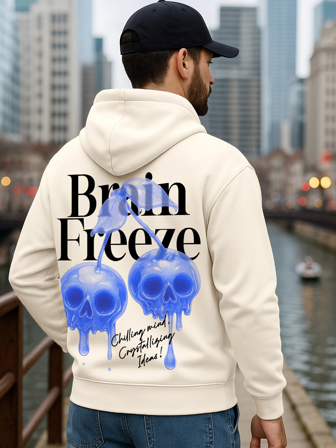 Bewakoof Heavy Duty Men Graphic Printed Hooded Long Sleeves Pullover Sweatshirt