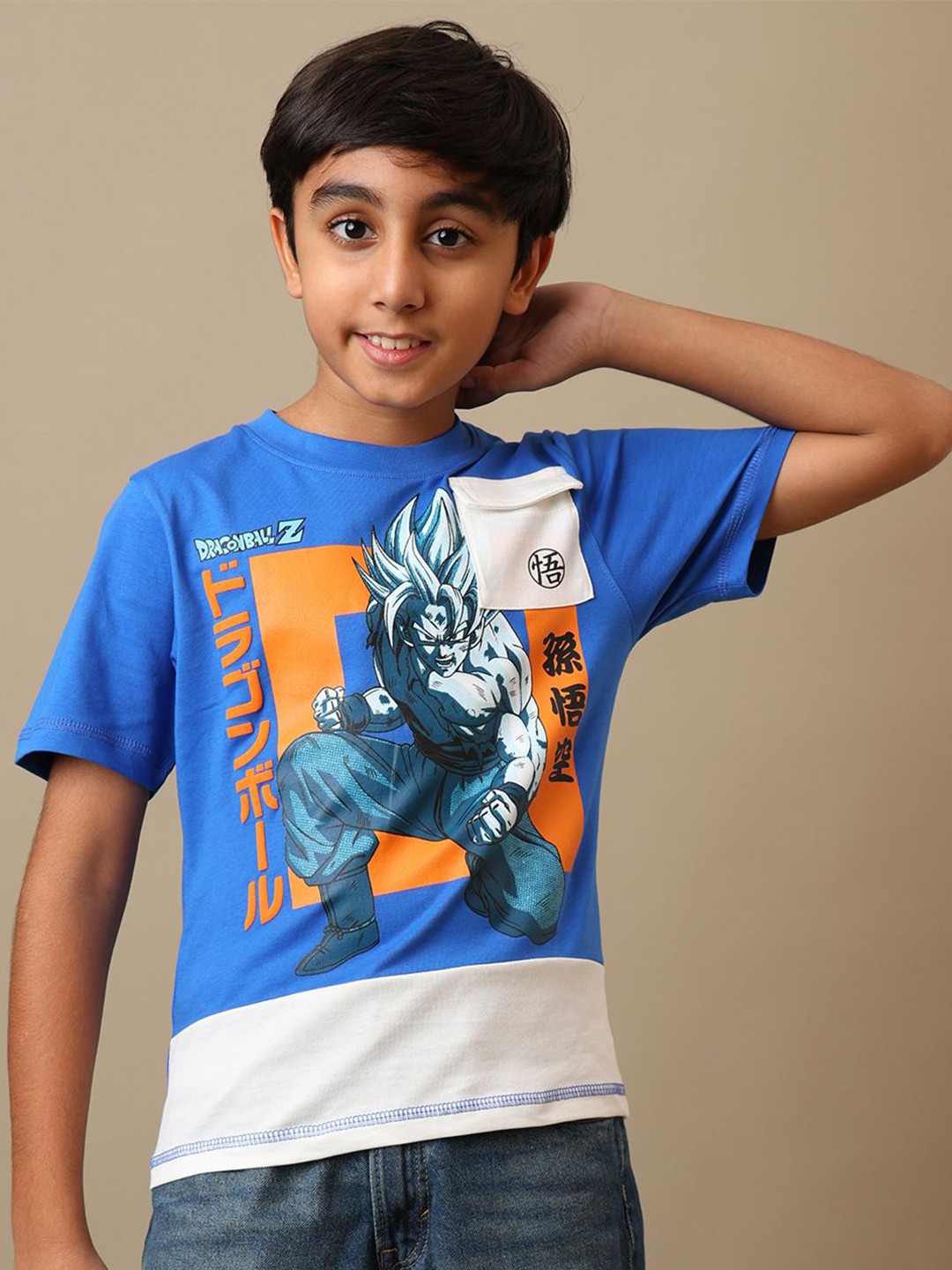 Kids Ville Boys Dragon Ball Z Printed Pure Cotton T-Shirt