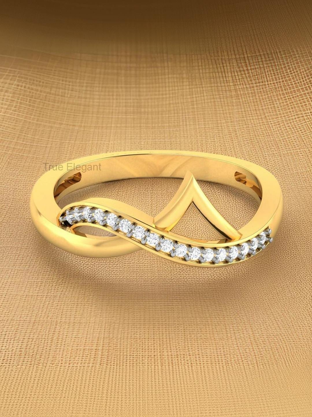 OneTip Diamond Studded  Finger Ring