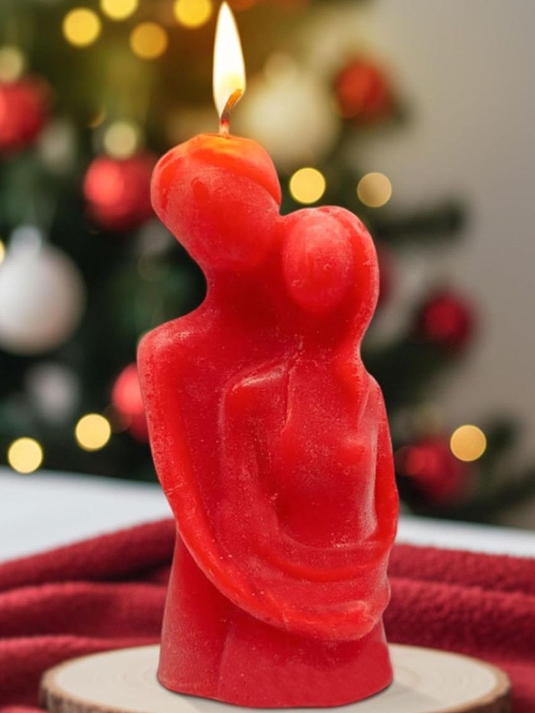 Garden Deco Red 1 pieces Scented Rose Pillar Candle