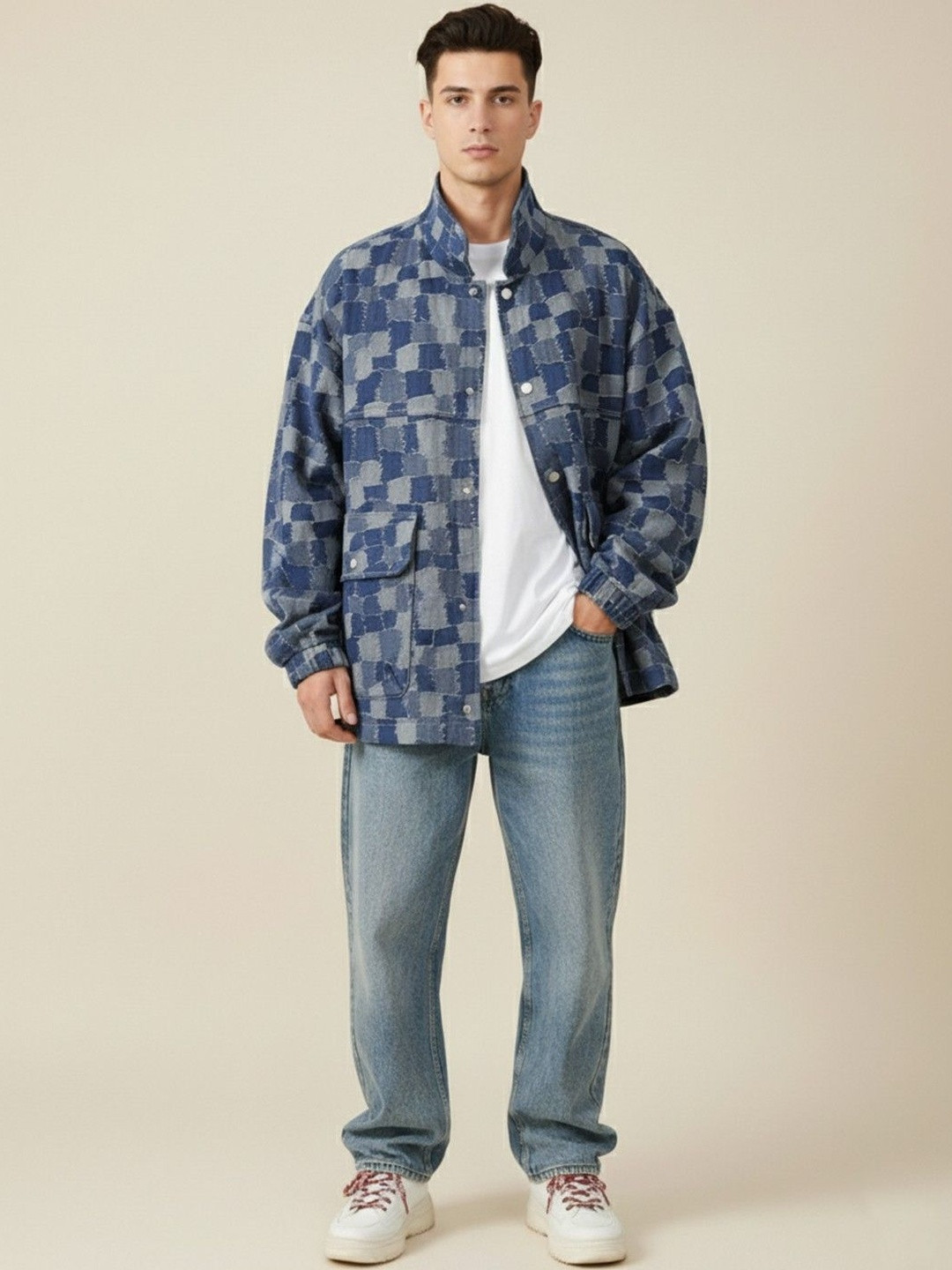Mast & Harbour Men Floral Bomber Jacket