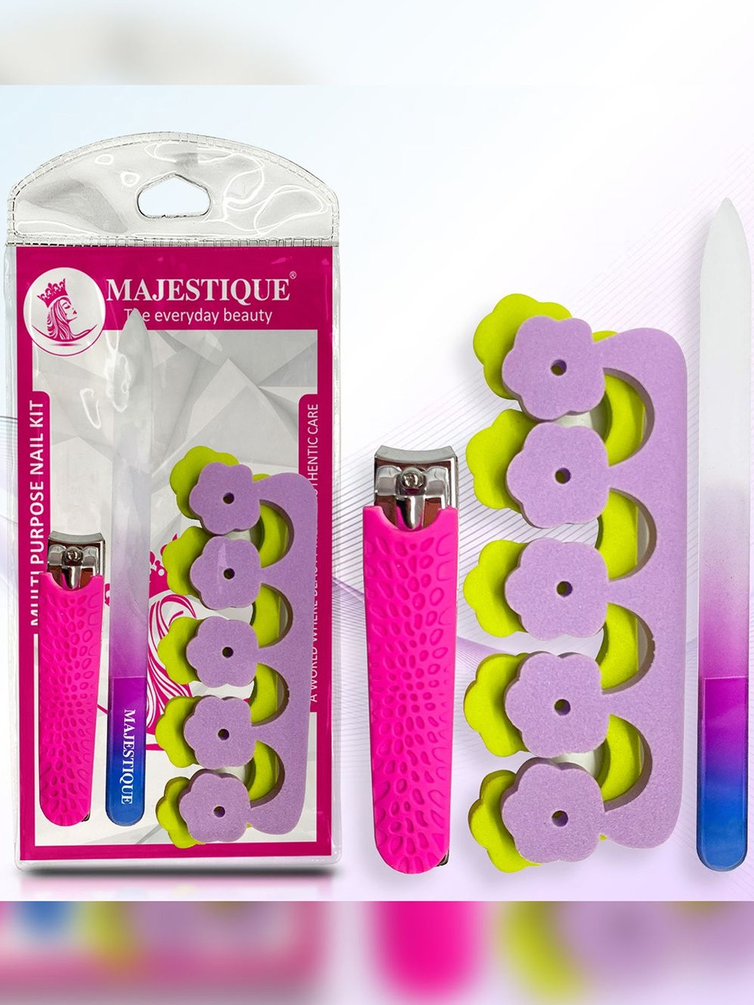 MAJESTIQUE Multi Purpose Nail Kit With Glass Filer
