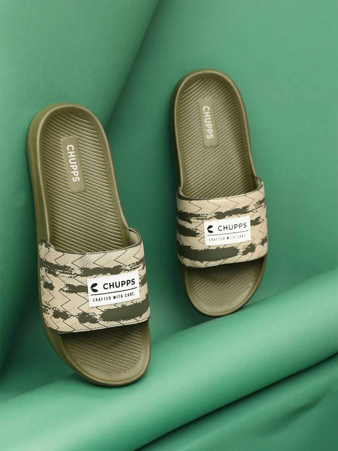 CHUPPS Noa Women Printed Chunky Casual Sliders