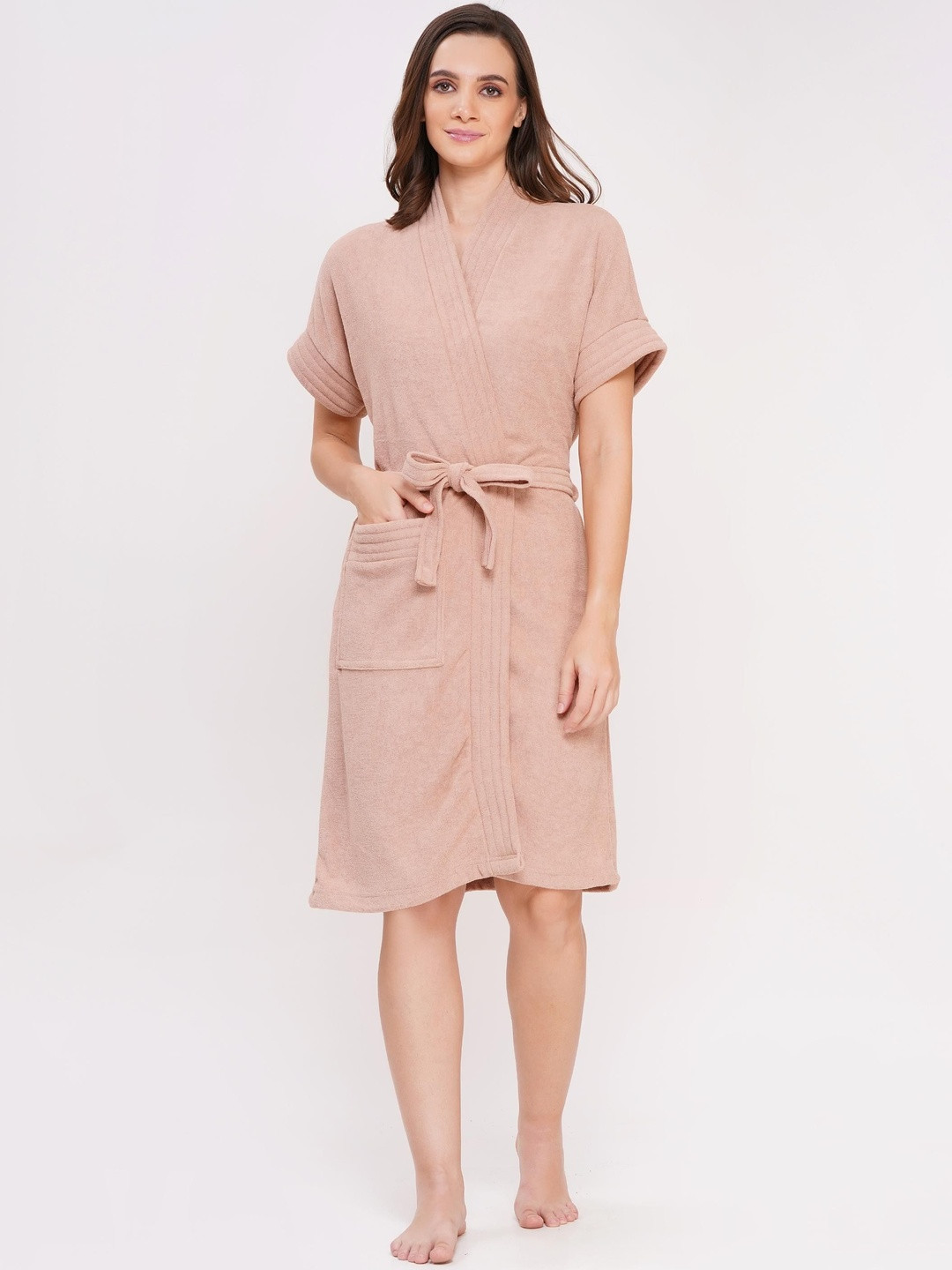 POORAK Shawl Collar Bath Robe