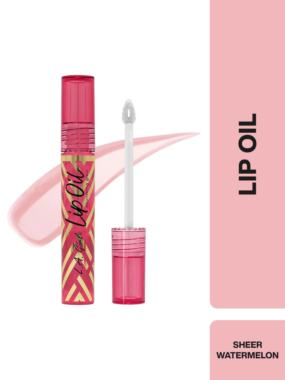 L.A Girl Nourishing Gloss Lip Oil with Vitamin E & Rosehip Oil 3ml - Sheer Watermelon