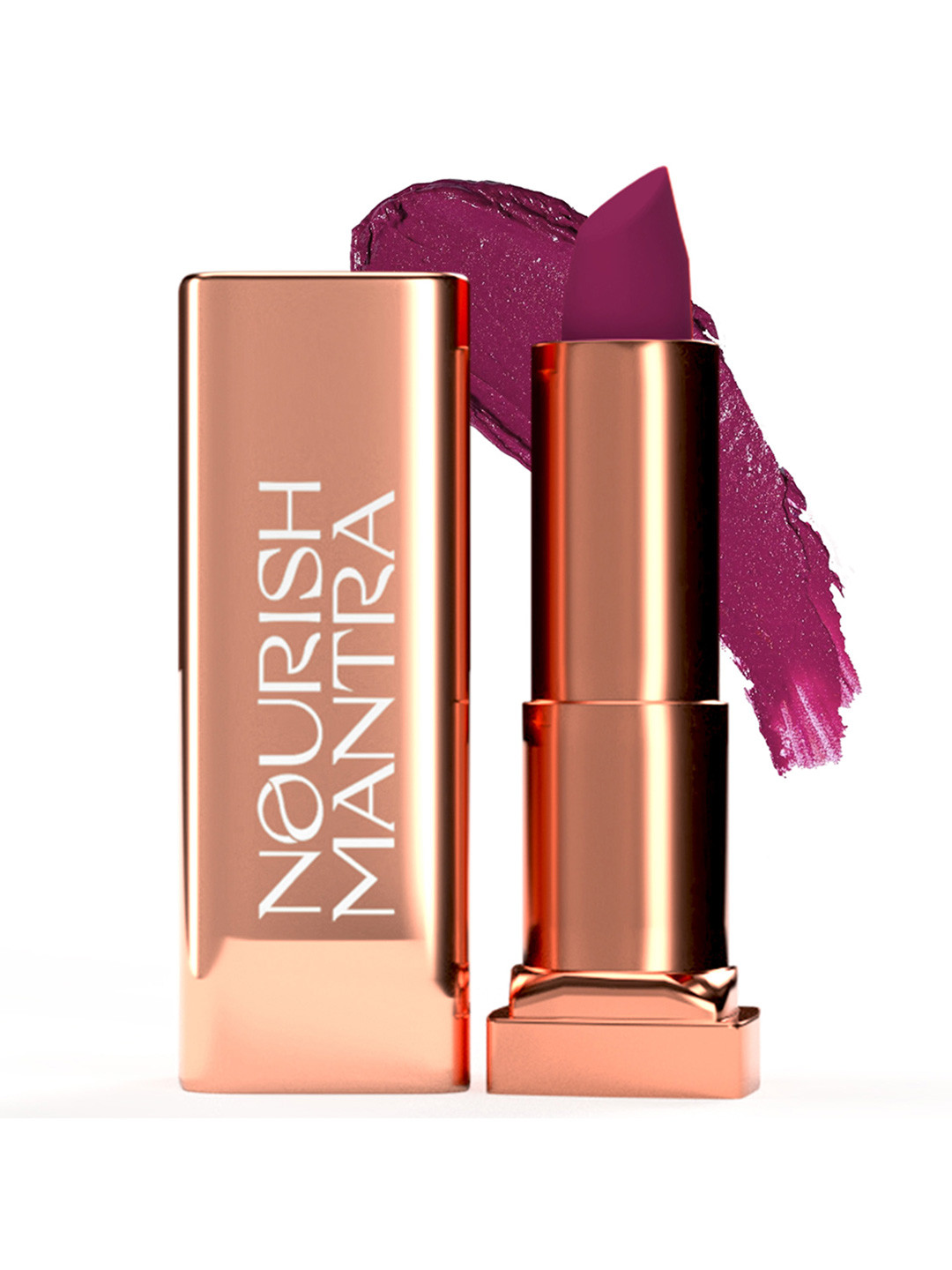 Nourish Mantra Creamy Matte Lipstick- Jamun Crush