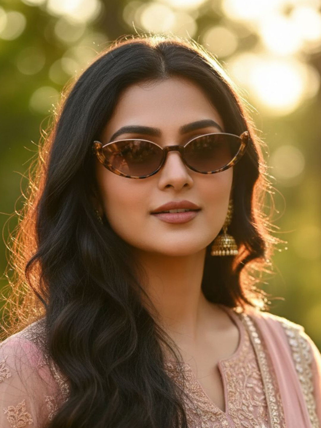 First Lens Unisex Cateye Sunglasses With UV Protected Lens FLSz103z030