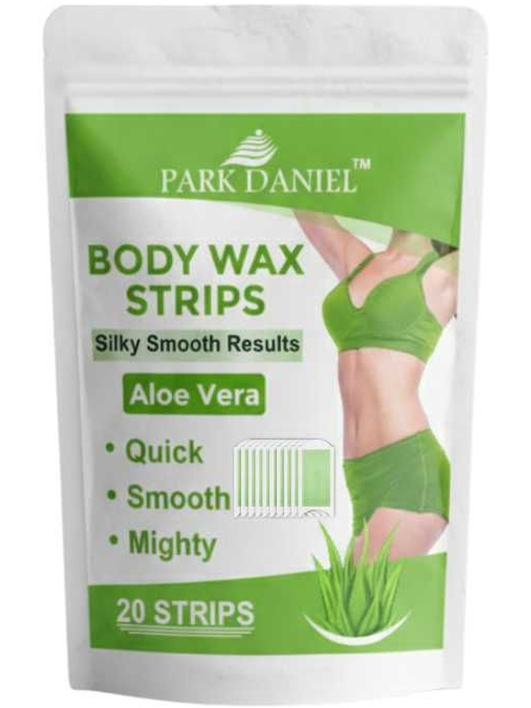 Park Daniel Aloe Vera Wax Strips For Painless & Smooth Skin -  20 Strips