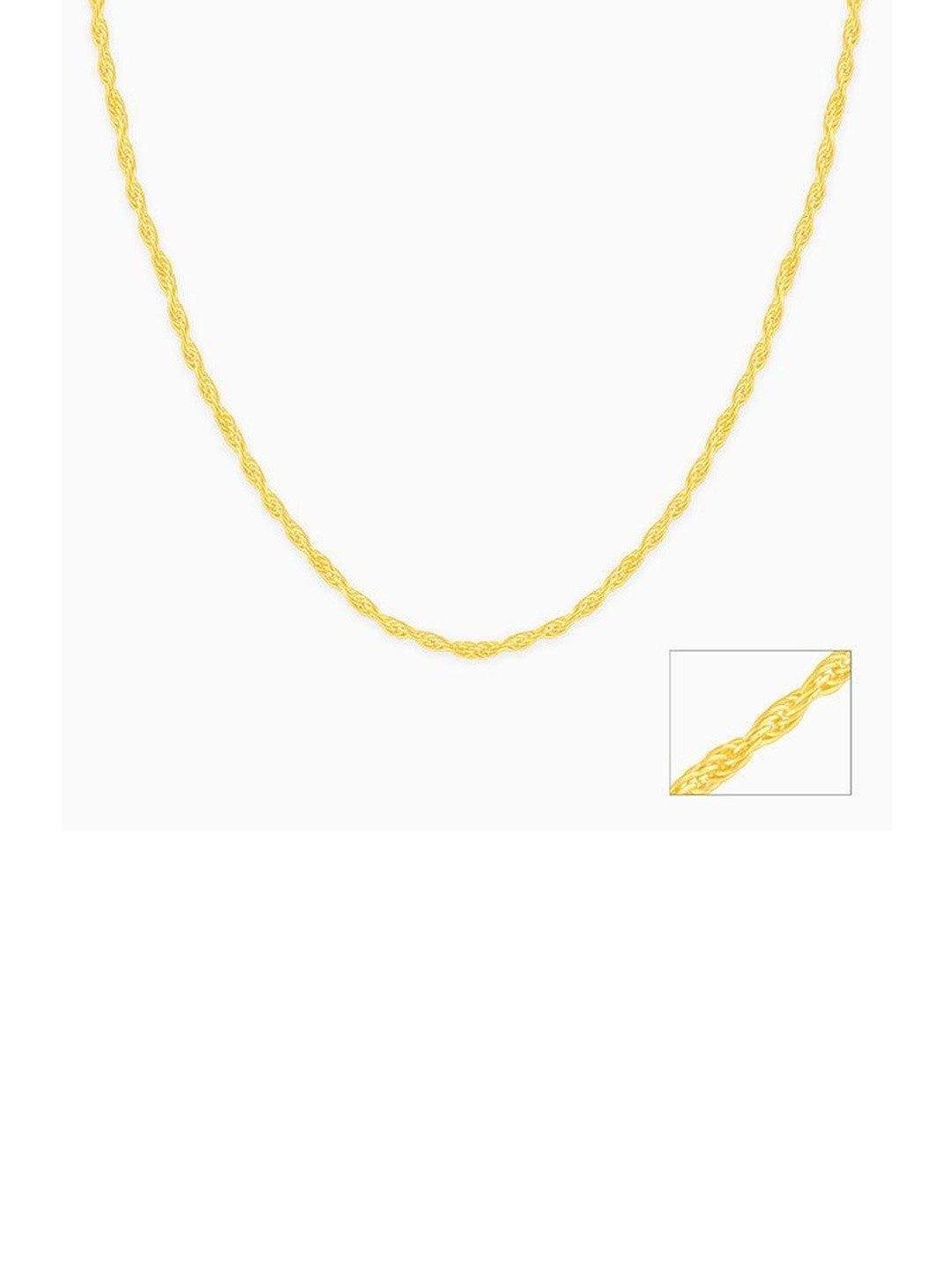GIVA Silver Gold-Plated Chain
