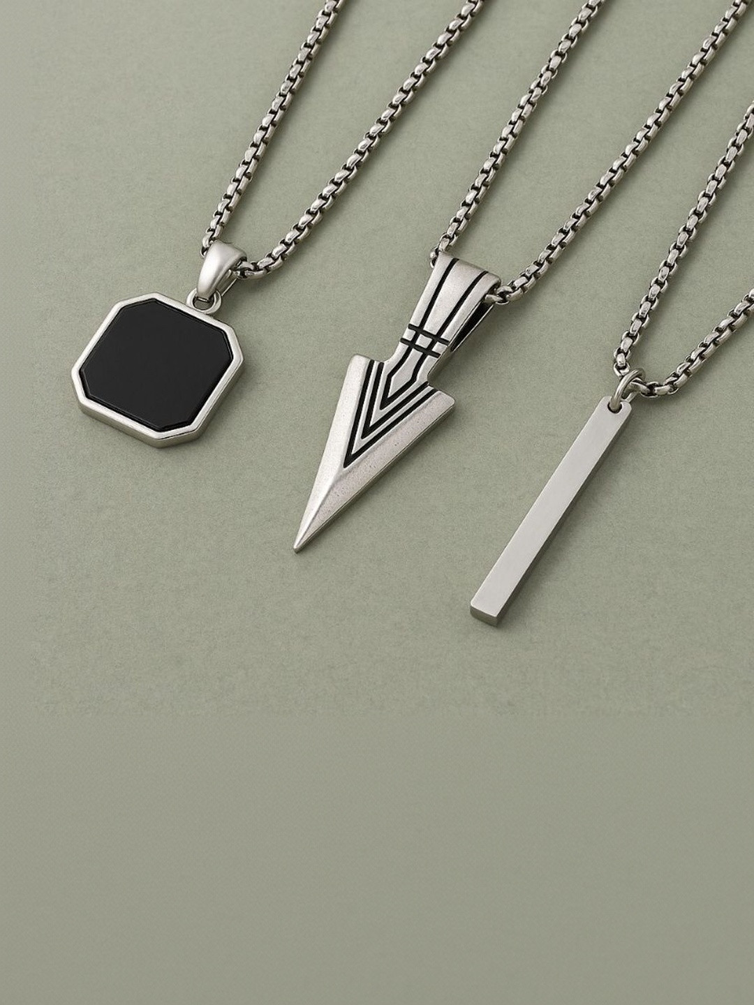 kazare Rhodium-Plated Pendant
