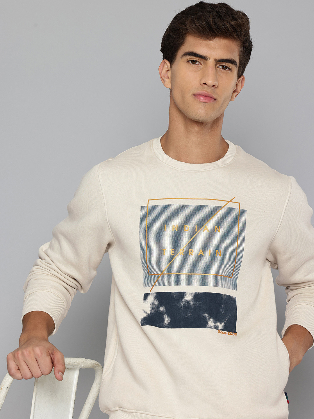 Indian Terrain Graphic Printed Sweatshirt